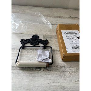 Auld Home Design Vintage iron toilet paper holder NWT